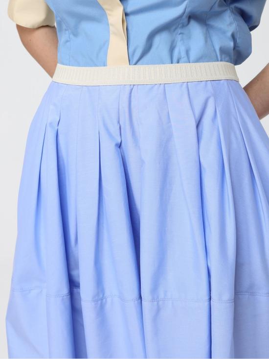 26SS 마르니 미디 스커트 GOMA0833A1UTC193 00B50 Gnawed Blue - MARNI