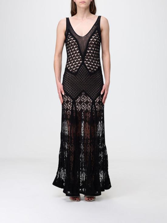 26SS 블루마린 롱 원피스 P622A742A N0990 Black