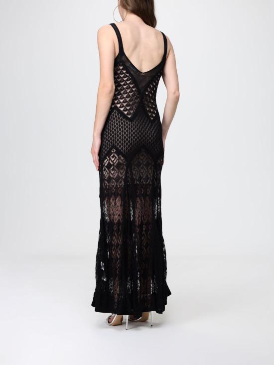 26SS 블루마린 롱 원피스 P622A742A N0990 Black - BLUMARINE