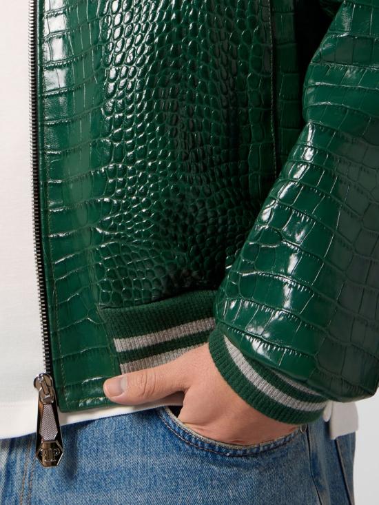 26SS 필립 플레인 봄버 자켓 SAFCMLB2034PLE010N 05 Green - PHILIPP PLEIN