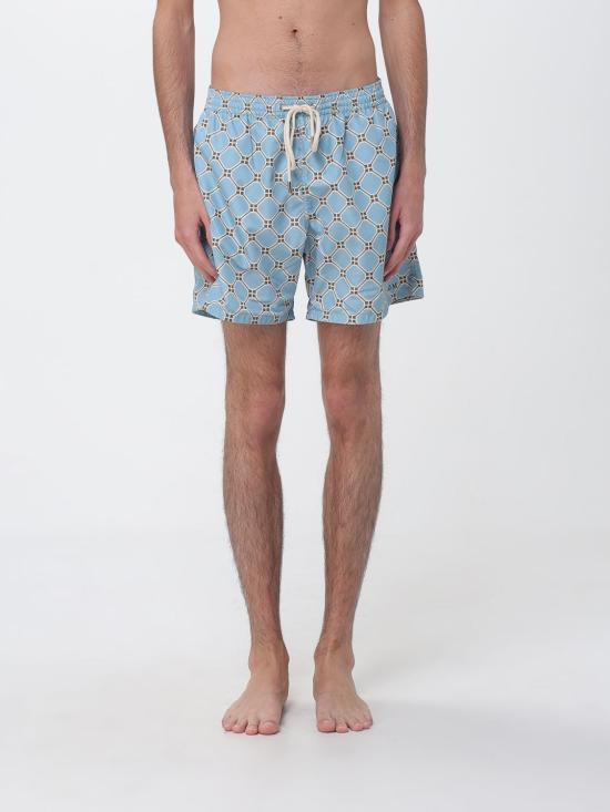 26SS Nom 스윔팬츠 04NICOLAPRINTED WATERCOLOR Gnawed Blue