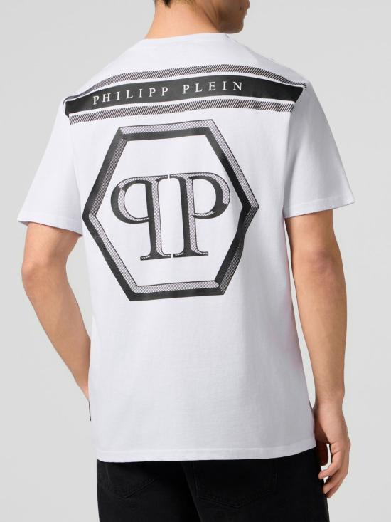 26SS 필립 플레인 반팔 티셔츠 SAFCMTK8886PJY002N 01 White - PHILIPP PLEIN