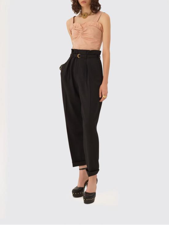 26SS 끌로에 스트레이트 팬츠 CH26SPA22067 001 Black - CHLOE