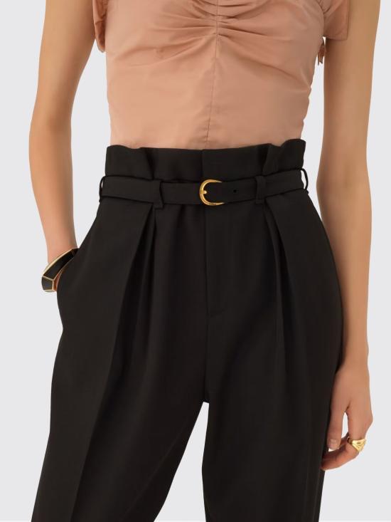 26SS 끌로에 스트레이트 팬츠 CH26SPA22067 001 Black - CHLOE