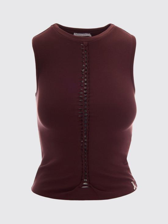 26SS 파트리지아페페 민소매 티셔츠 2M4547J416 B887 Brown - PATRIZIA PEPE