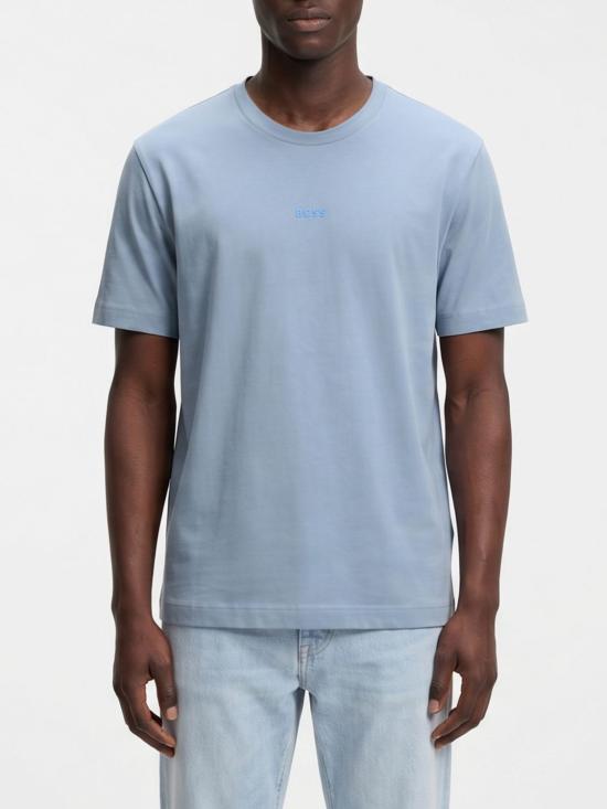 26SS 보스 반팔 티셔츠 50473278 458 Sky Blue