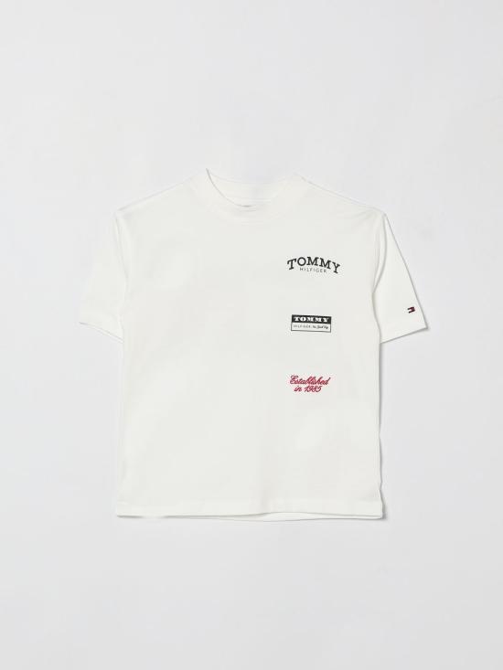 26SS [키즈] 타미힐피거 티셔츠 KB0KB10058 YBR White