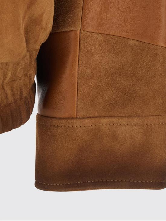 26SS 베르사체 가죽 자켓 10250341A18026 1NM80 Brown - VERSACE