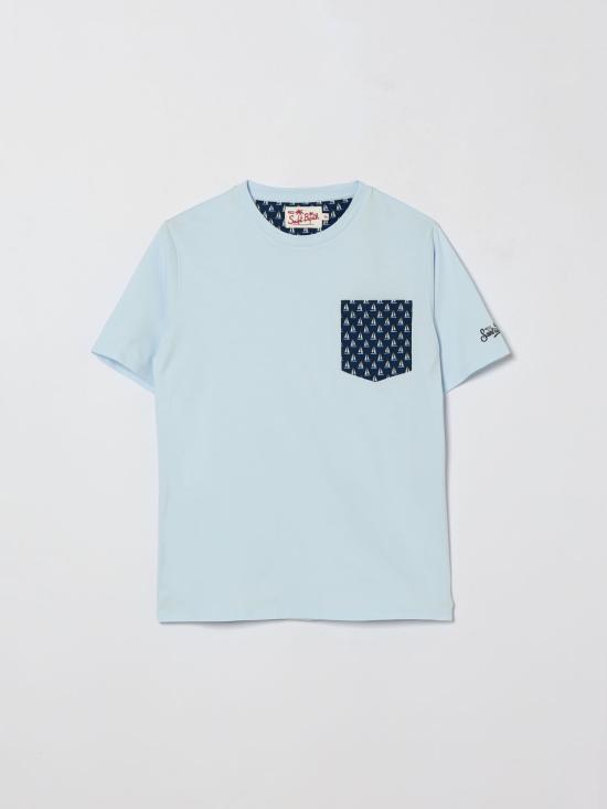 26SS [키즈] 세인트바쓰 티셔츠 KEA0001 02086L Gnawed Blue