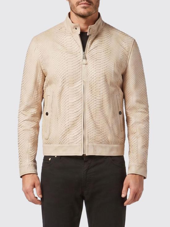 26SS 빌리어네어 가죽 자켓 OAACMLB1425BLE003P 06 Beige