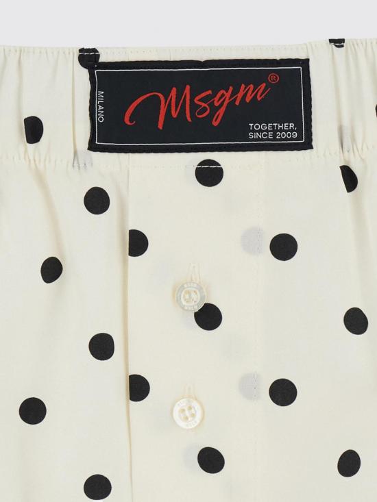 26SS 엠에스지엠 숏팬츠 4042MDI01267353 02 White - MSGM