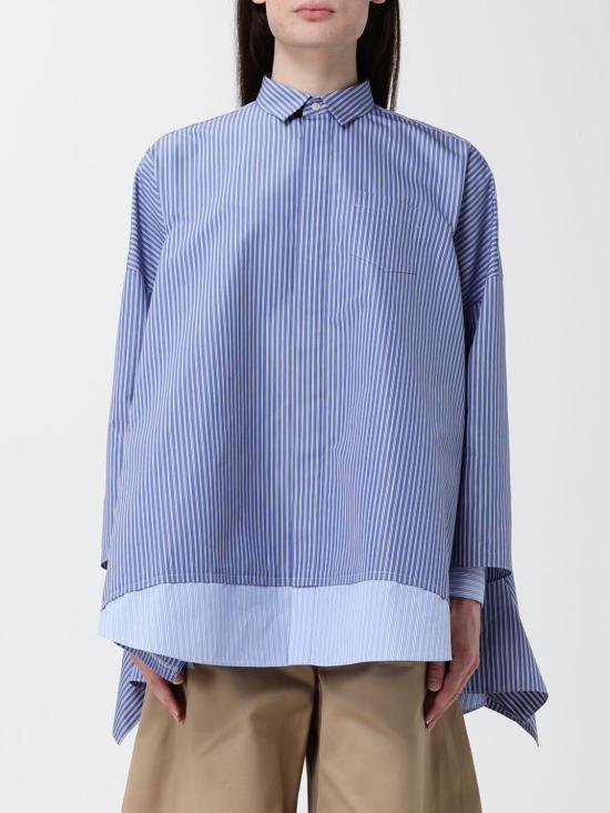 26SS 사카이 셔츠 2608328 421 Gnawed Blue