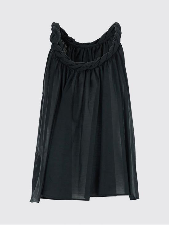 26SS 세미쿠튀르 민소매 티셔츠 S6SI02 Y690 Black - SEMI-COUTURE