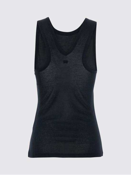 26SS 세미쿠튀르 민소매 티셔츠 S6SJ31 Y690 Black - SEMI-COUTURE