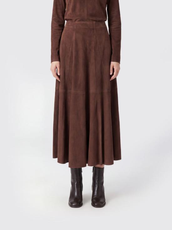 26SS 아르마 롱 스커트 006L26103602 MARRONE Brown