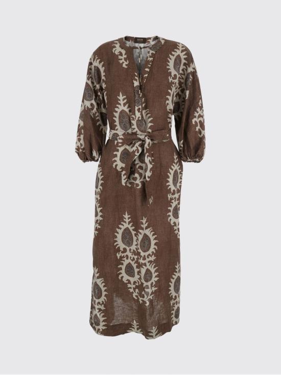 26SS 바잘 디럭스 롱 원피스 S11731300 136 Brown - BAZAR DELUXE