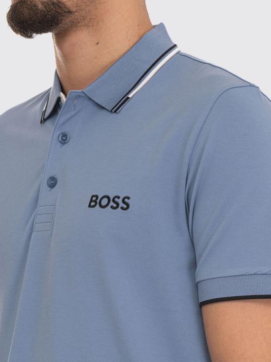 26SS 보스 폴로 티셔츠 50469102 459 Gnawed Blue - BOSS
