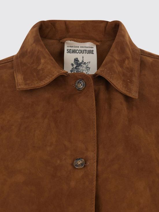 26SS 세미쿠튀르 셔츠 Y6ST01 T57 Brown - SEMI-COUTURE