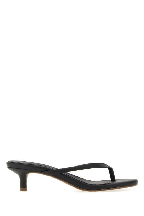 26SS 티키스 뮬/슬리퍼 JULIALEATHER SABLE Black