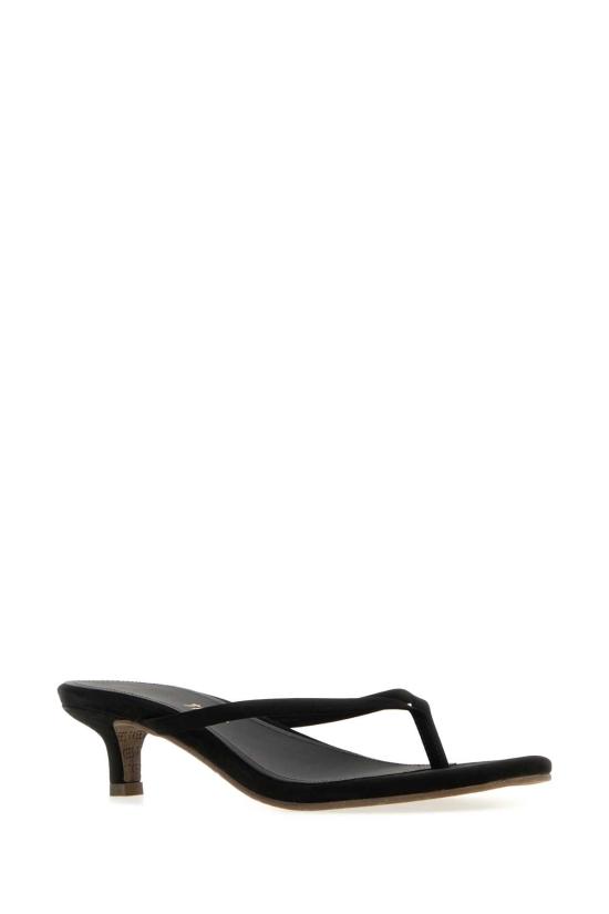 26SS 티키스 뮬/슬리퍼 SQUARETOEJULIASUEDE SABLE Black - TKEES