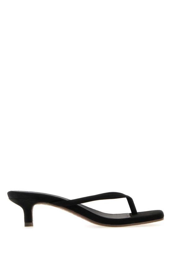 26SS 티키스 뮬/슬리퍼 SQUARETOEJULIASUEDE SABLE Black