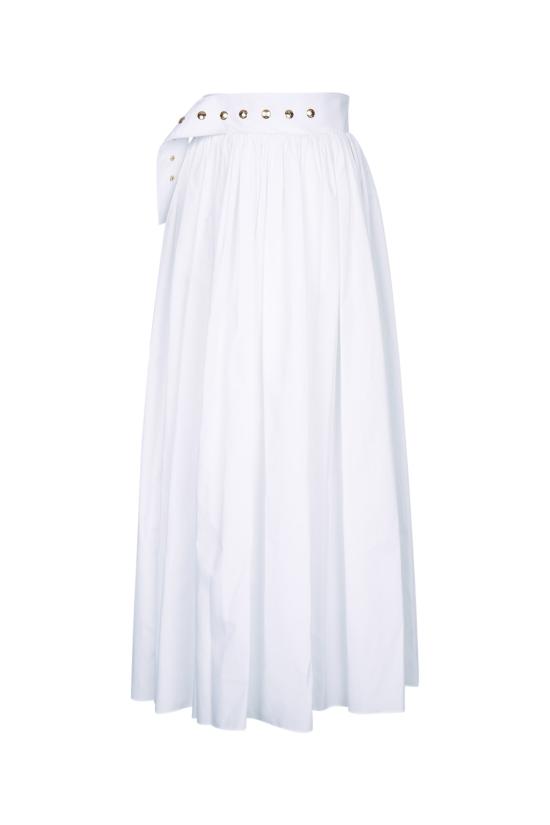 26SS 셀린느 롱 스커트 RJ09Y0T01 01BC White
