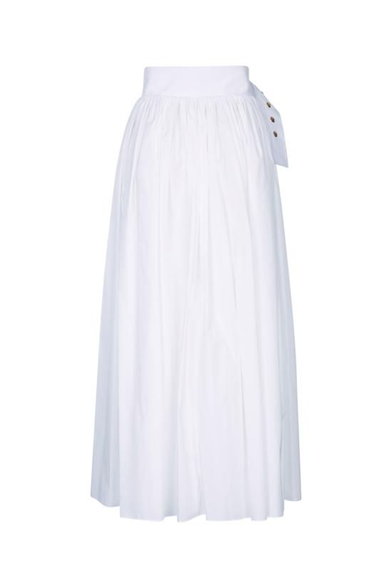 26SS 셀린느 롱 스커트 RJ09Y0T01 01BC White - CELINE