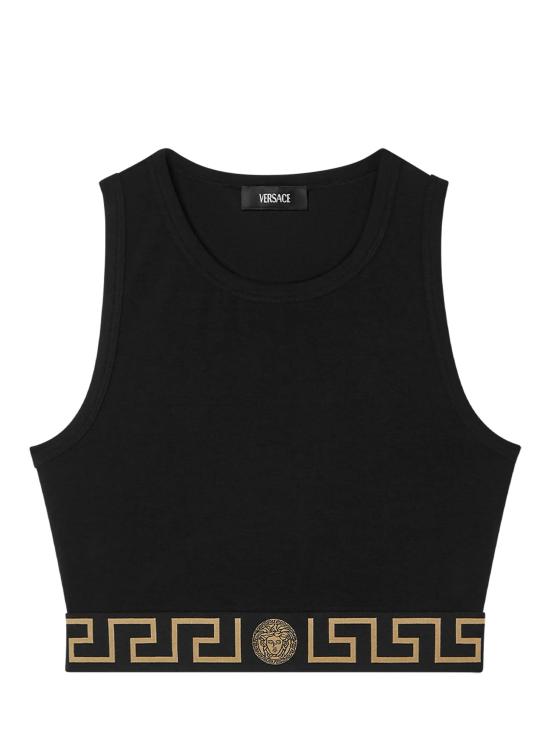 26FW 베르사체 트레이닝 티셔츠 10085981A10011 A1008 Nero