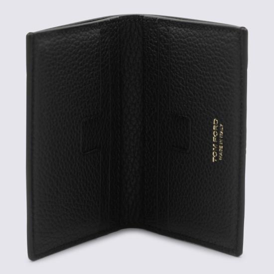26FW 톰포드 그레인 레더 폴딩 카드 홀더 Y0279 LCL158GNAA Black - TOMFORD