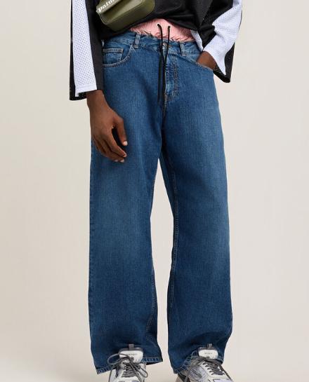26SS 팜앤젤스 데님 팬츠 PMYA049S26DEN00A 4444 MEDIUM BLUE MEDIUM BLUE - PALM ANGELS