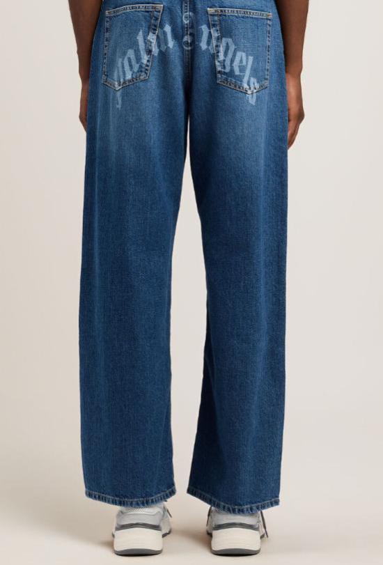 26SS 팜앤젤스 데님 팬츠 PMYA049S26DEN00A 4444 MEDIUM BLUE MEDIUM BLUE - PALM ANGELS