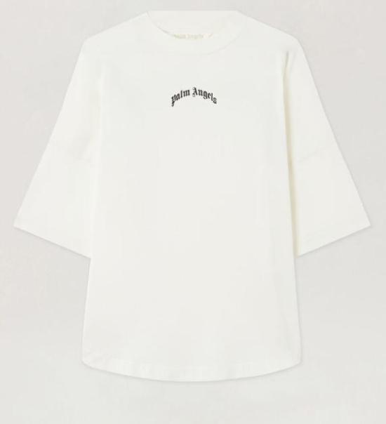 26SS 팜앤젤스 반팔 티셔츠 PWAA07CS26JER002 0310 OFF WHITE BLACK