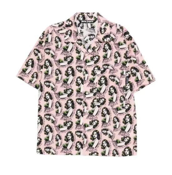 26SS 팜앤젤스 반팔 셔츠 PMGG00DS26FAB001 3084 PINK MULTICOLOR