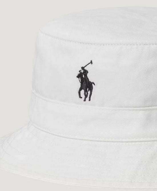 26SS 랄프 로렌 버킷햇 211B14274004 100 WHITE - RALPH LAUREN