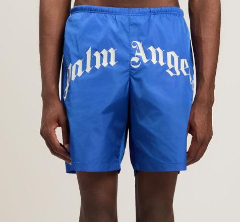 26SS 팜앤젤스 스윔팬츠 PMFD018S26FAB001 4703 COBALT BLUE OFF WHITE - PALM ANGELS