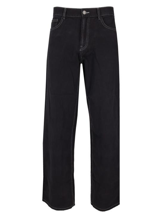 26SS 팜앤젤스 스트레이트 팬츠 PMYA049S26DEN007 1003 BLACK OFF WHITE