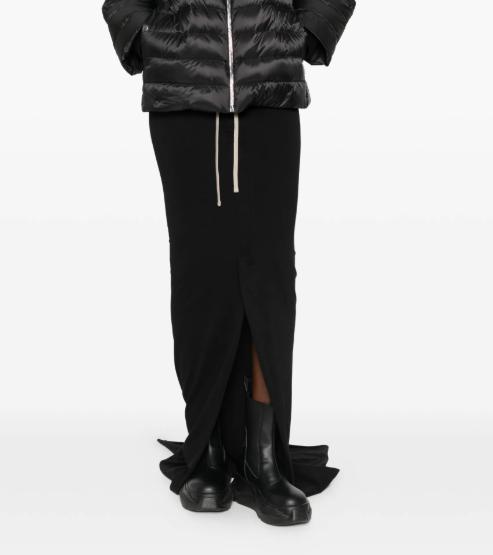 26SS 릭오웬스 몽클레어 롱 스커트 MU01F8H0289AHD 999 BLACK - RICK OWENS MONCLER