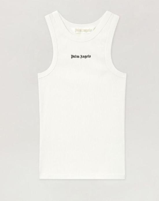26SS 팜앤젤스 민소매 티셔츠 PWAC024S26JER001 0310 OFF WHITE BLACK