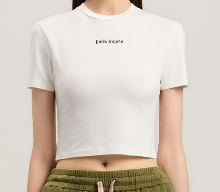 26SS 팜앤젤스 반팔 티셔츠 PWAA077S26JER001 0310 OFF WHITE BLACK - PALM ANGELS