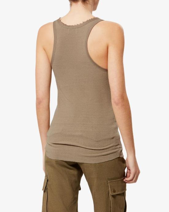 26SS 이자벨마랑 HELMA 헬마 실크 슬리브리스탑 HELMA 헬마 실크 슬리브리스탑 TS0318FAD2K02I 50LB - ISABEL MARANT
