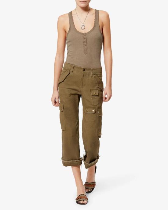 26SS 이자벨마랑 HELMA 헬마 실크 슬리브리스탑 HELMA 헬마 실크 슬리브리스탑 TS0318FAD2K02I 50LB - ISABEL MARANT