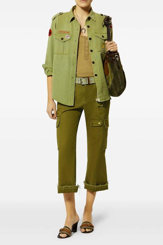 26SS 이자벨마랑 스트레이트 팬츠 PA0691FAD2E02I 67KI KHAKI - ISABEL MARANT