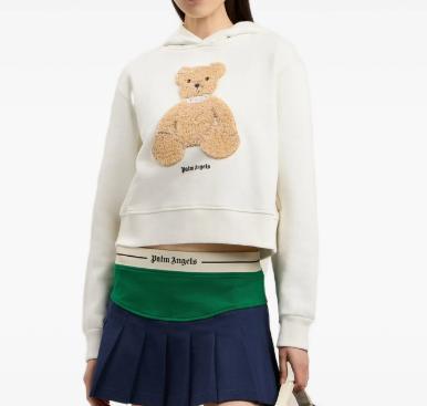 26SS 팜앤젤스 후드 티셔츠 PWBB069S26FLE008 0360 OFF WHITE BROWN - PALM ANGELS