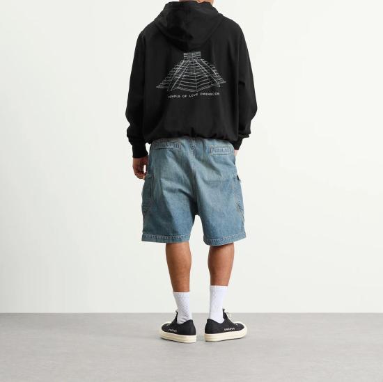26FW 릭 오웬스 후드 티셔츠 RR01F2281BAEP16 0911 BLACK MILK - RICK OWENS
