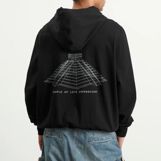 26FW 릭 오웬스 후드 티셔츠 RR01F2281BAEP16 0911 BLACK MILK - RICK OWENS