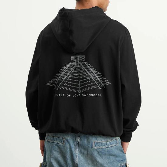 26SS 릭 오웬스 후드 티셔츠 RR01F2281BAEP16 0911 BLACK MILK - RICK OWENS