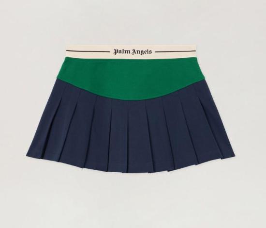 26SS 팜앤젤스 숏 스커트 PWCC094S26FAB001 4655 NAVY BLUE GREEN