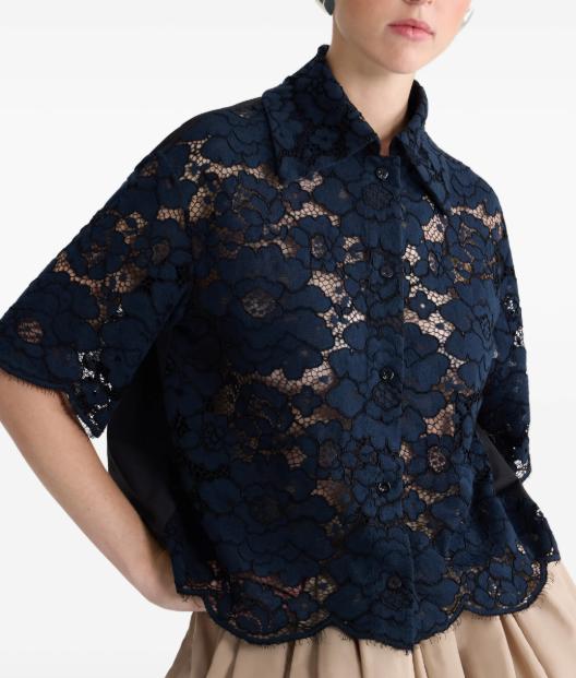 26SS 파투 블라우스 BL0590245 5963 METEORITE BLUE - PATOU