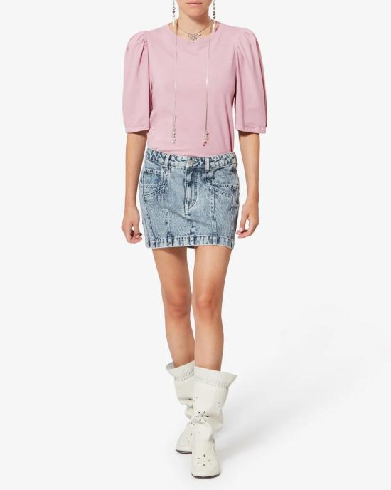 26SS 이자벨마랑 반팔 티셔츠 TS0311FAA1N41I 40PI PALE PINK - ISABEL MARANT
