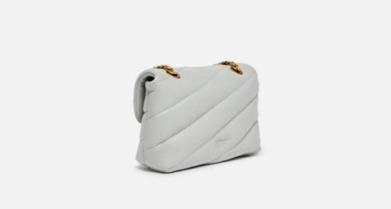 26SS 핑코 크로스백 100040A0F2 K32Q GRIGIO PERLA ANTIQUE GOLD - PINKO